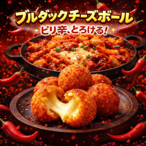 【ブルダックチーズボール業務用35g×350個入/50個入×7袋】 【旨辛×とろ~り】《韓国屋台の味!やみつき辛チーズ・冷凍で簡単調理》