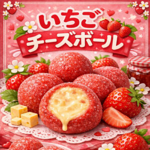 【いちごチーズボール業務用35g×350個入/50個入×7袋】甘酸っぱさがとろける! 《韓国屋台風スイーツ・冷凍・簡単調理・おやつにも》